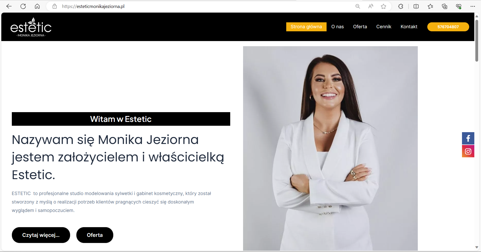 www.esteticmonikajeziorna.pl